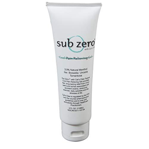 Sub Zero Cooling Pain Relief Gel with Cats Claw Stunning Motivation